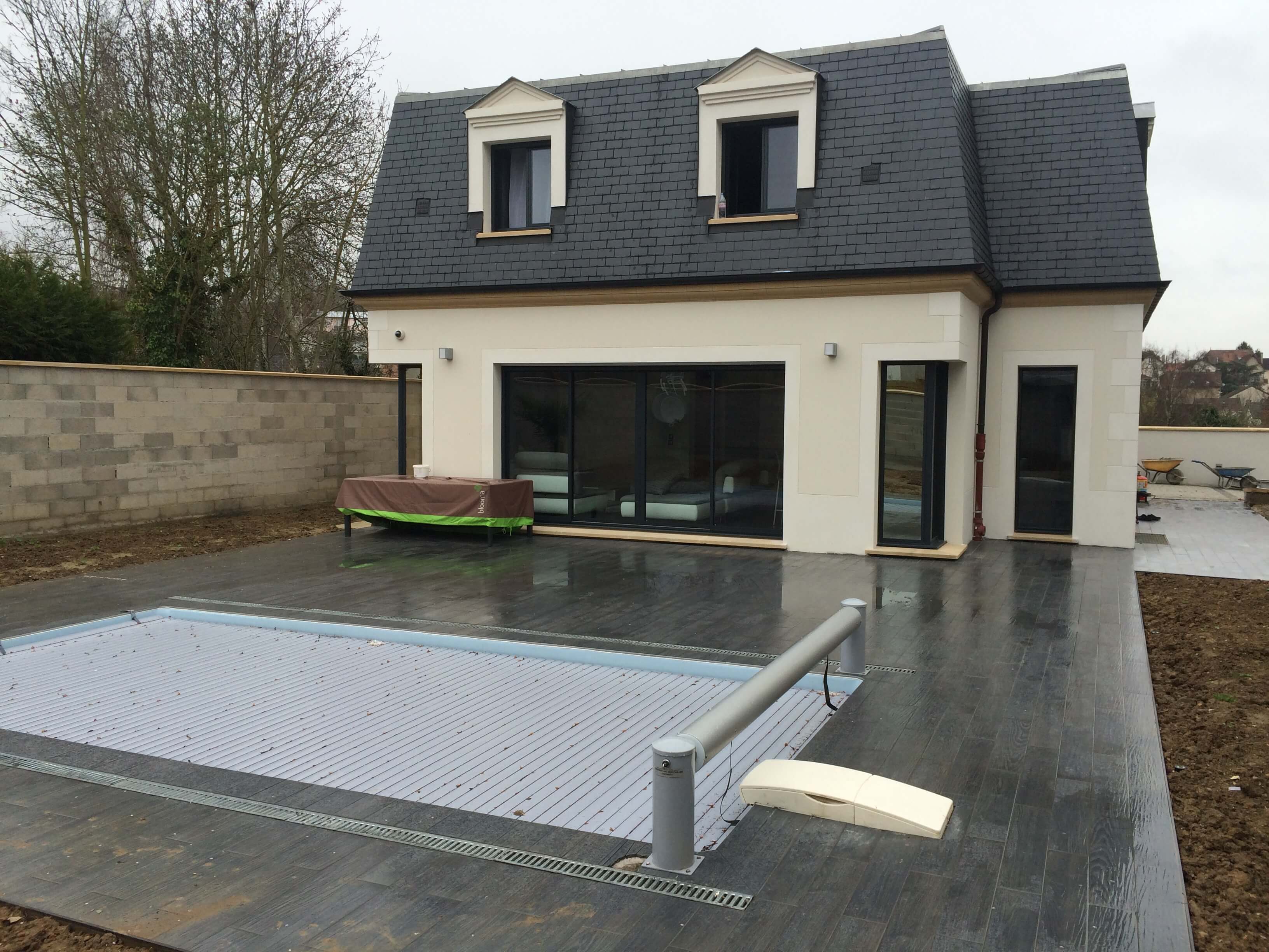 Construction d'une maison avec piscine