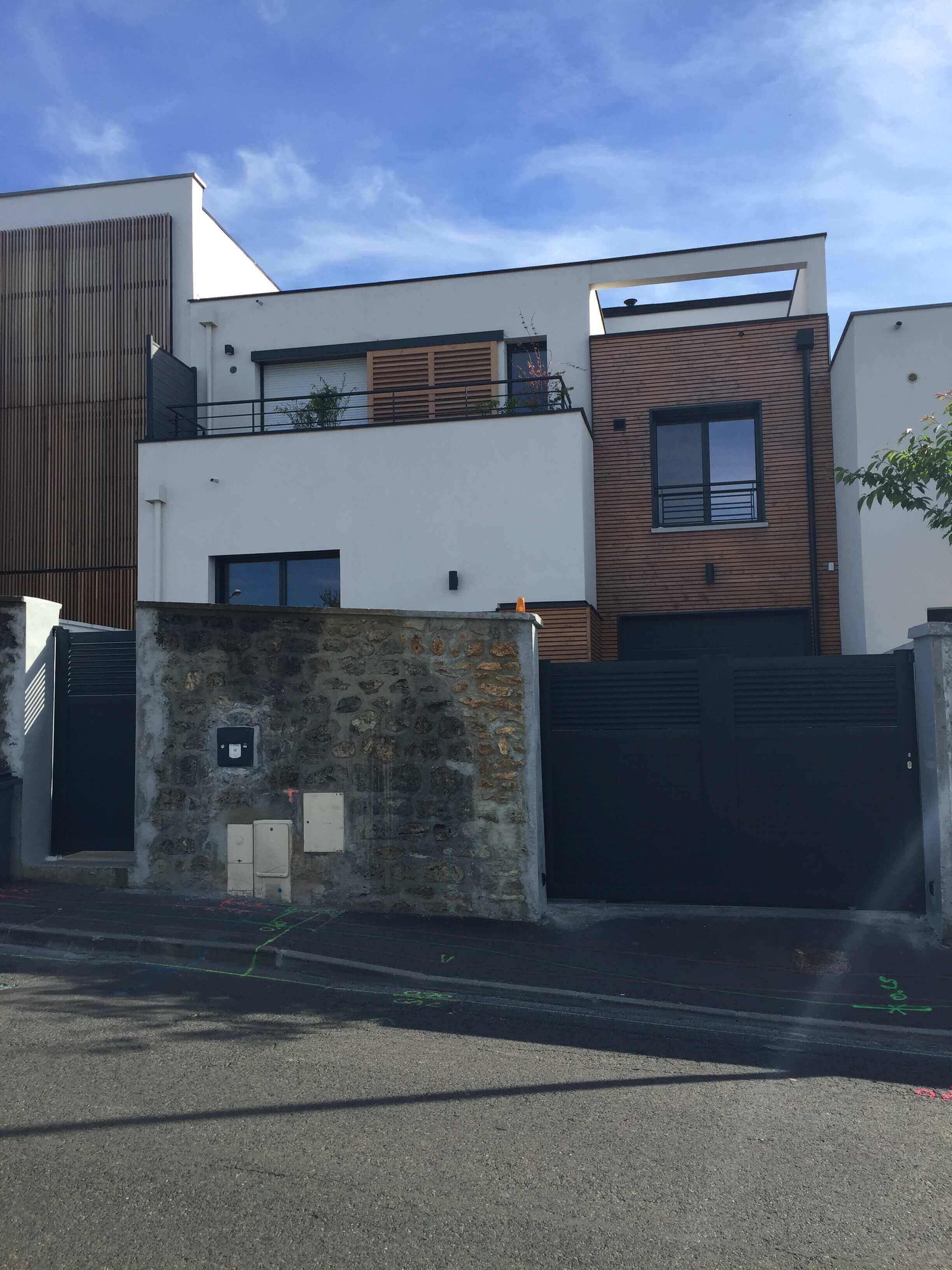 Construction d'une maison moderne