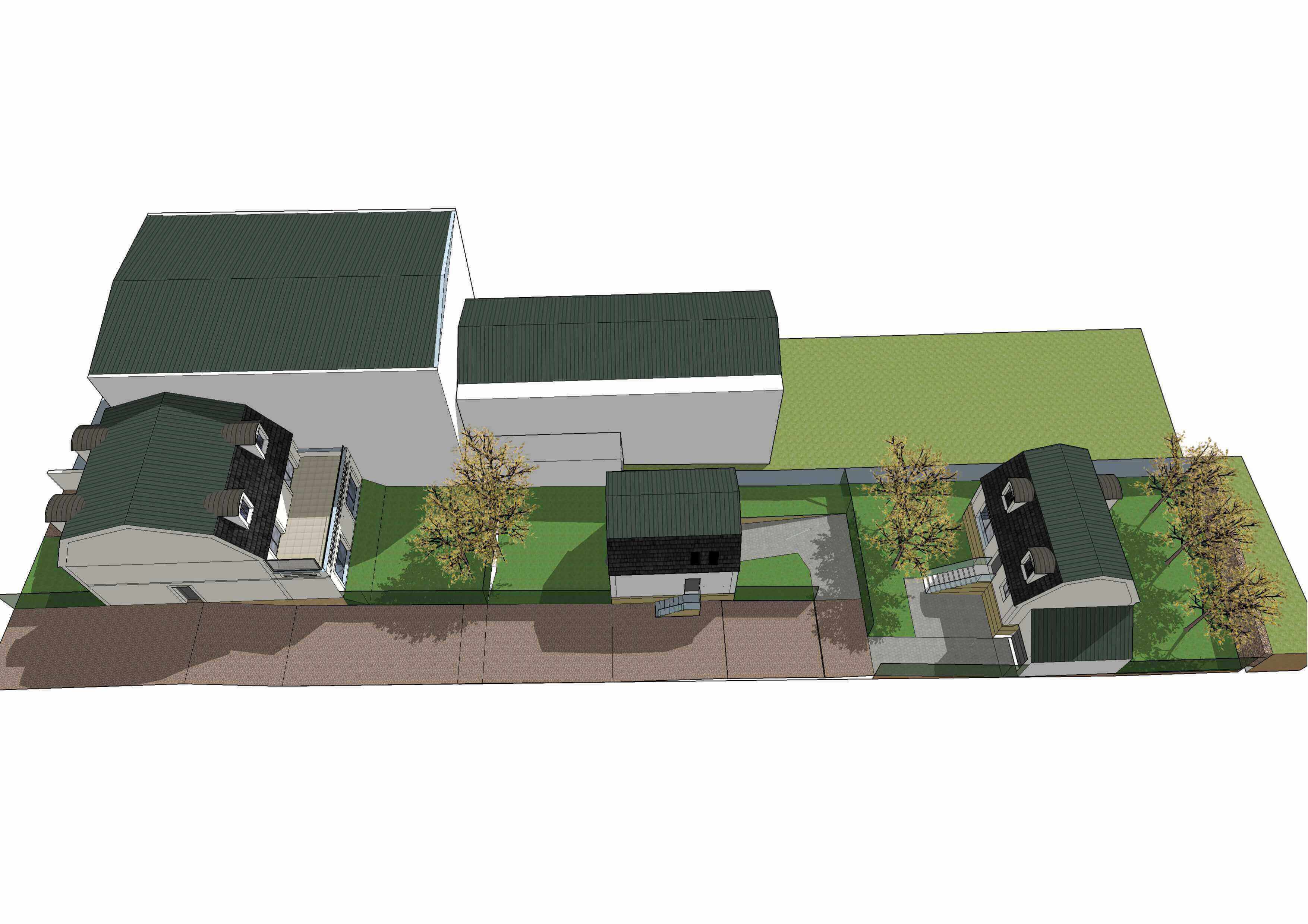 3 Maisons type Mansard